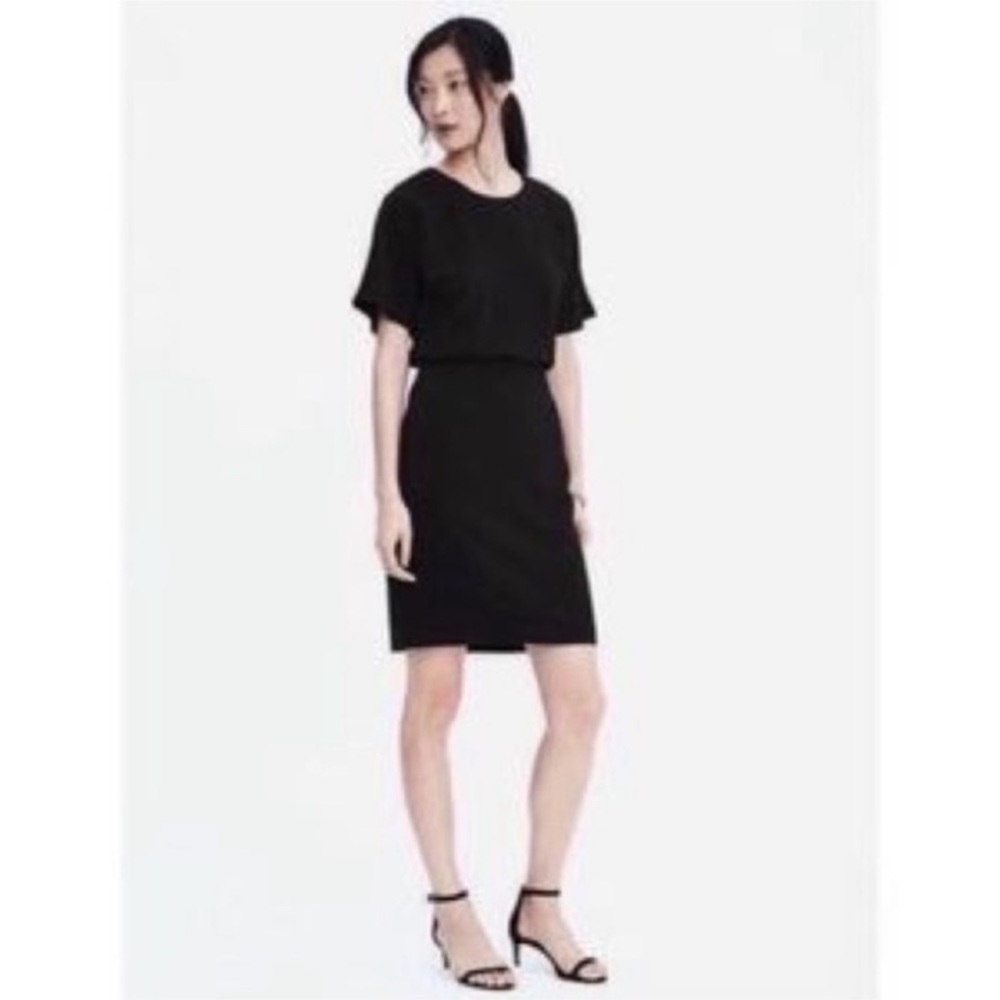 Banana Republic Sheath Midi Dolman Sleeve Dress